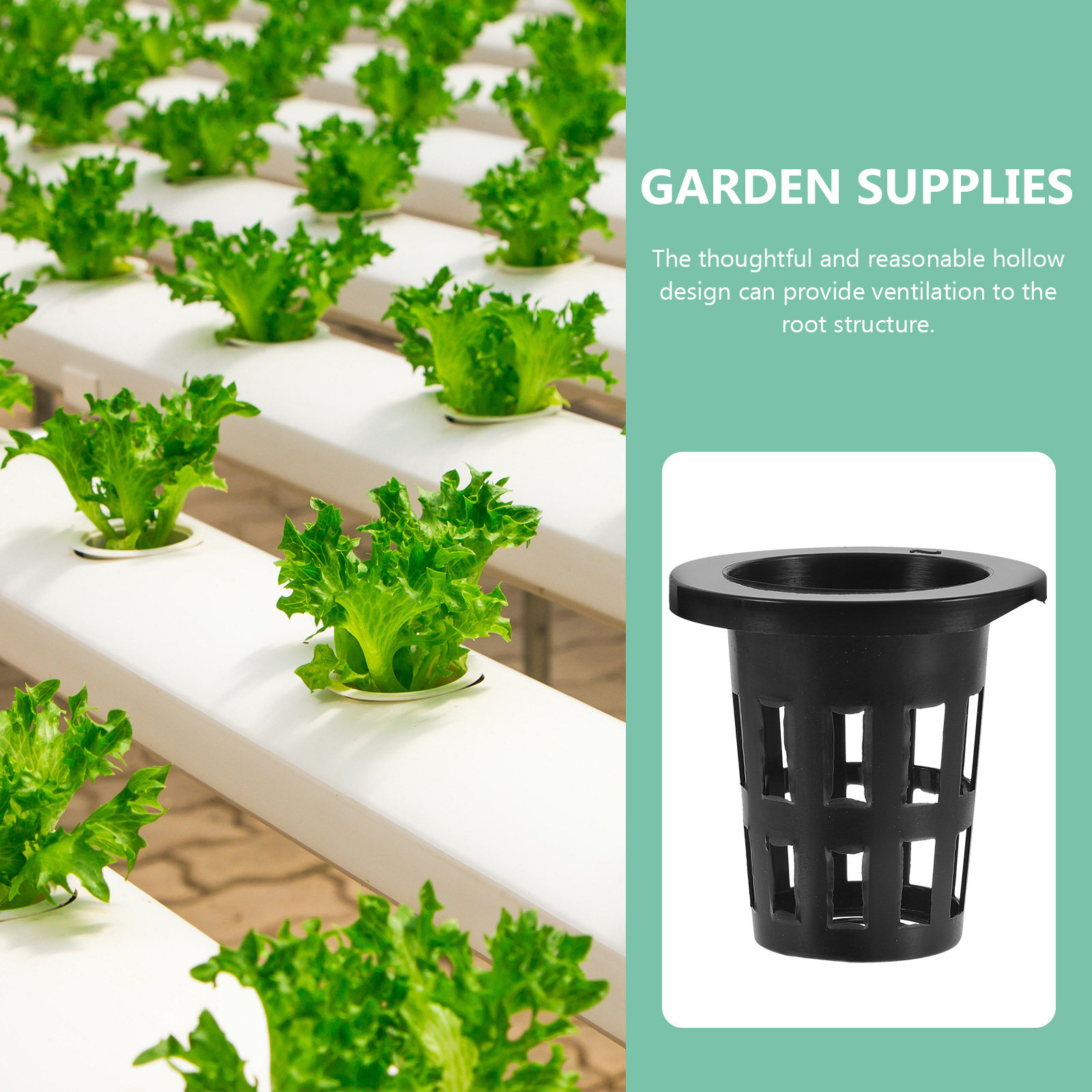 50Pcs Plastic Planting Baskets - Gardening Tools Vegetables ulasan dan harga