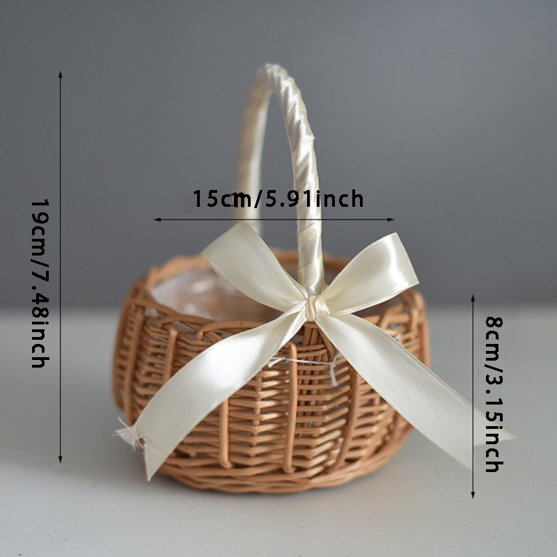 Hand-woven Wedding Flower Bask - Gardening Tools Girls ulasan dan harga